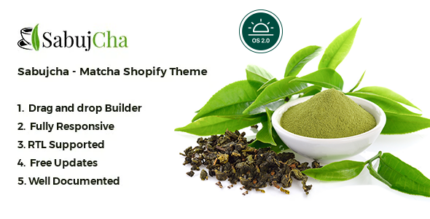 Matcha Shopify Theme - Sabujcha