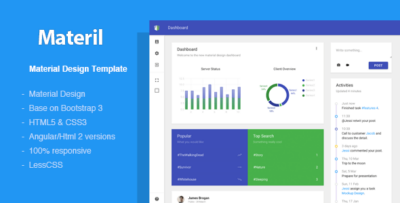 Materil - Angular Material Design Admin Template