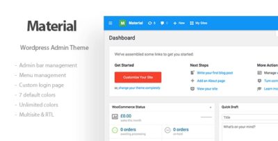 Materil - WordPress Material Design Admin Theme