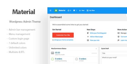 Materil - WordPress Material Design Admin Theme