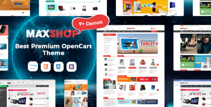 MaxShop - Fastest & Responsive Multipurpose OpenCart 3 & 2.3 Theme