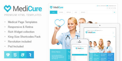 MediCure - Health & Medical HTML5 Template