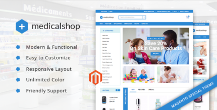 MedicalShop - Pharmacy and Drug Store Magento Responsive Theme