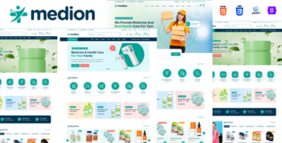 Medion - Health And Medical eCommerce HTML5 Template