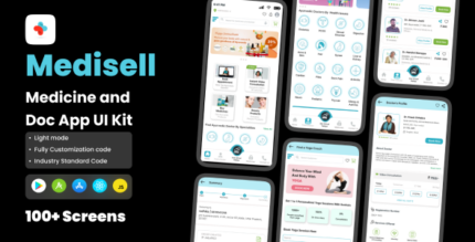 Medisell - Online Medicine & Doctor App React Native CLI Ui Kit