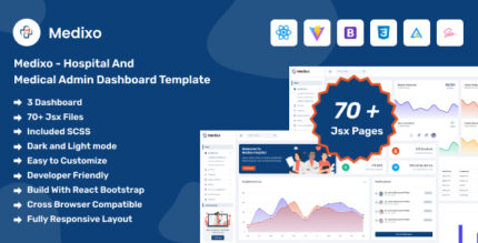 Medixo - React Hospital and Medical Admin Template