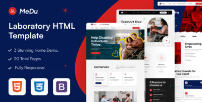 Medu - NDIS Disability & Elderly Care Service HTML Template