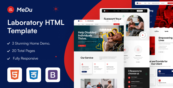 Medu - NDIS Disability & Elderly Care Service HTML Template Medu - NDIS Disability & Elderly Care Service HTML Template
