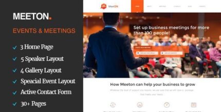 Meeton - Conference & Event HTML Template