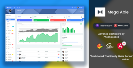 Mega Able Bootstrap 4 & Angular 10 Admin Template