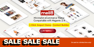 Mella - Minimalist eCommerce Magento 2 Fashion Theme