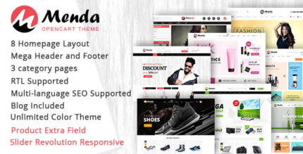 Menda - Advanced Opencart Theme