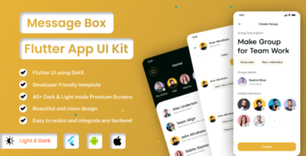 Message Box Messenger Chat Flutter iOSAndroid App Template