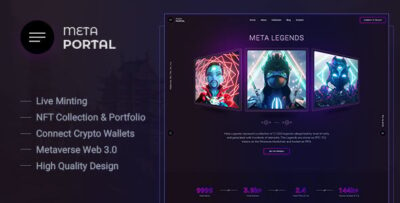 MetaPortal - NFT Portfolio and Landing Page