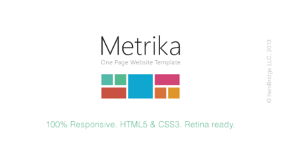 Metrika - Responsive OnePage Template