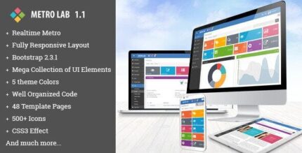 Metro Lab - Responsive Dashboard Template