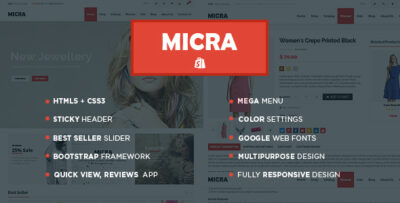 Micra Fashion Store Shopify Theme & Template