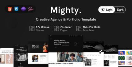 Mighty - Creative Agency & Portfolio Showcase HTML Template