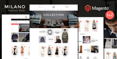 Milano Fashion Responsive Magento Theme RTL supported