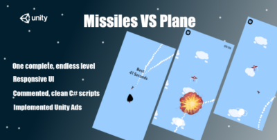 Missiles VS Plane - Complete Unity Game