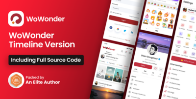 Mobile Native Social Timeline Applications - For WoWonder Social PHP Script v6.0