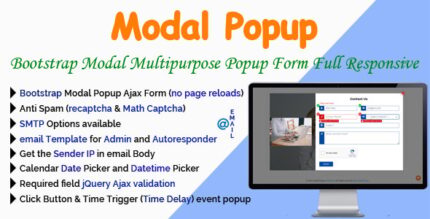 Modal Popup - Bootstrap Modal Multipurpose Popup Form Full Responsive