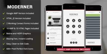 Moderner Mobile Template & Google AMPModerner Mobile Template & Google AMP