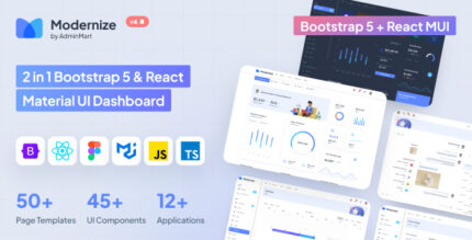 Modernize Bootstrap 5 & React MUI Admin Dashboard