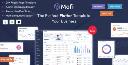 Mofi - Multipurpose Flutter Admin Panel & Dashboard Template Flutter UI Kit