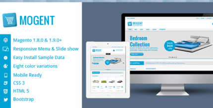 Mogent Mobile ready Magento template