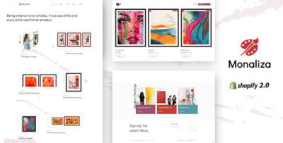 Monaliza - Minimal Art Shop Theme