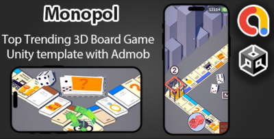 Monopol - Complete 3D Board Game Template Unity + Admob