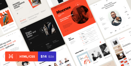 Moonex - Portfolio & Agency HTML Template