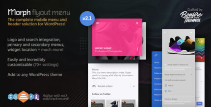 Morph Flyout Mobile Menu Plugin for WordPress