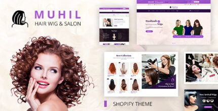 Muhil Hair Salon, Extension & Hairdresser Shopify Theme