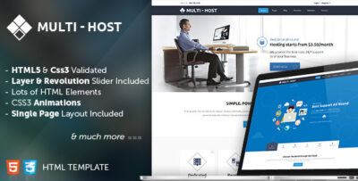 Multi Host - HTML Hosting Template