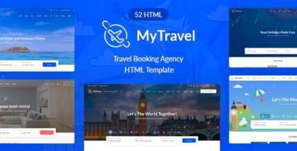 MyTravel - Hotels, Flights & Vacations HTML Template