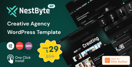 Nestbyte - Creative Agency and Startup WordPress Theme v1.2.2