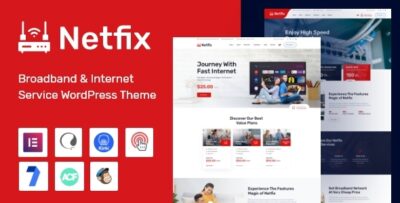 Netfix - Broadband & Internet Services WordPress Theme