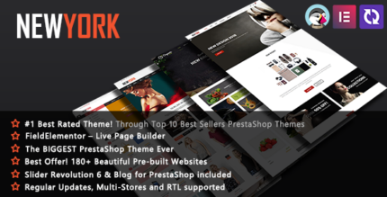 NewYork Elementor Multi-Purpose PrestaShop Theme