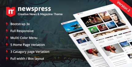 NewsPress - Bootstrap News Magazine Template