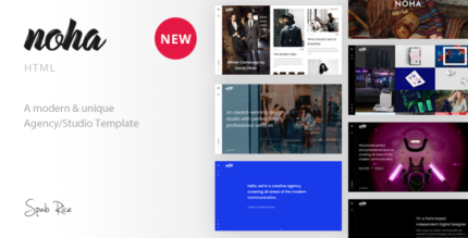 Noha - A modern & unique Agency Studio Template