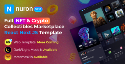 Nuron - NFT Marketplace React NextJS Template