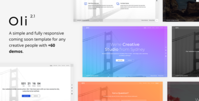 Oli - Responsive Coming Soon Template