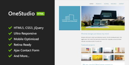 OneStudio - Minimal HTML5 Template