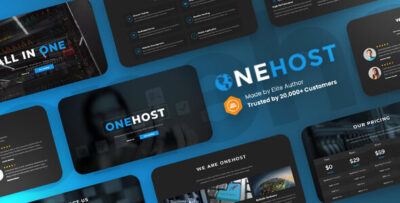 Onehost - One Page Hosting Bootstrap 5 Website Template