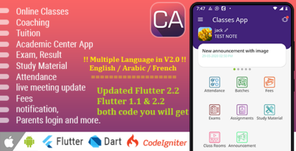 Online Classes Coaching Tuition Institute Academic Center App