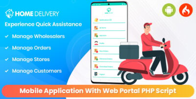 Online Grocery - Home Delivery Mobile Application With Web Portal PHP Script