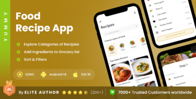 Online Recipes App Recipe Learning App