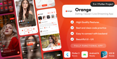 Orange - Dating app with Livestream, Chat, Gifts, Payouts